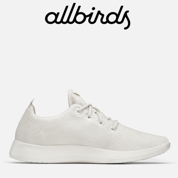 allbirds natural white mens wool runners - Picture 2 of 8